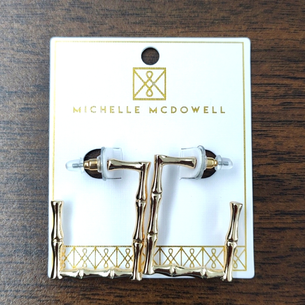 NWT Gold Plated Hoops
